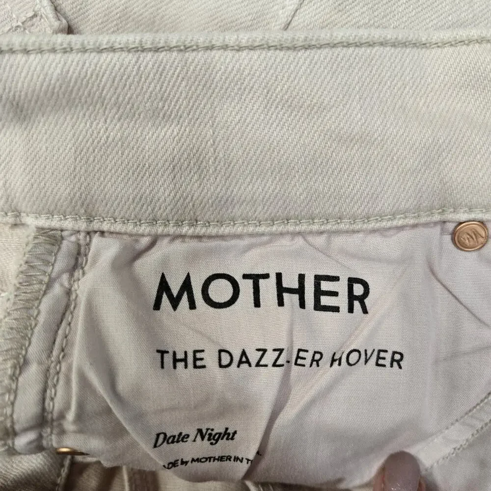 Mother jeans Womens 27 The Dazzler Hover Date Night Light Pink Straight Leg Crop - Picture 7 of 12